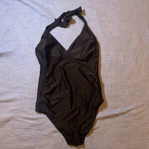 Motherhood Maternity-Halter One-Piece Swimsuit